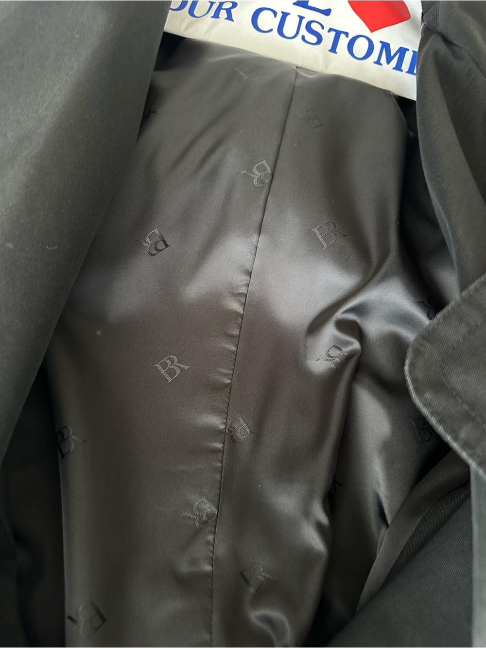 Banana Republic Classic Black Trench Coat - Women's Belted Jacket - Picture 5 of 5